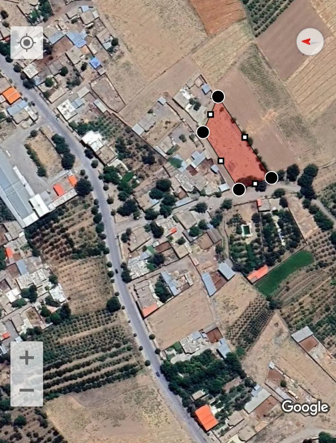 زمین داخل محدوده فوشنجان