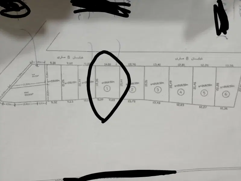 زمین بلهزار _ 268 متر