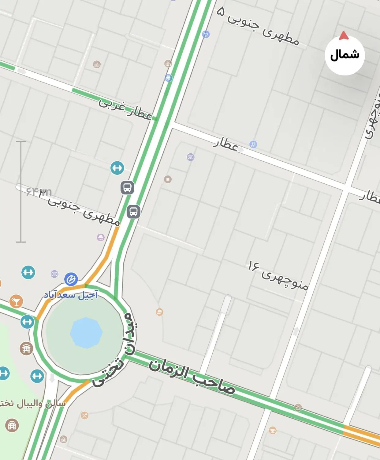 ۴۴۰ متر عطار ۲۰ متر تجاری دائم سند اوقاف