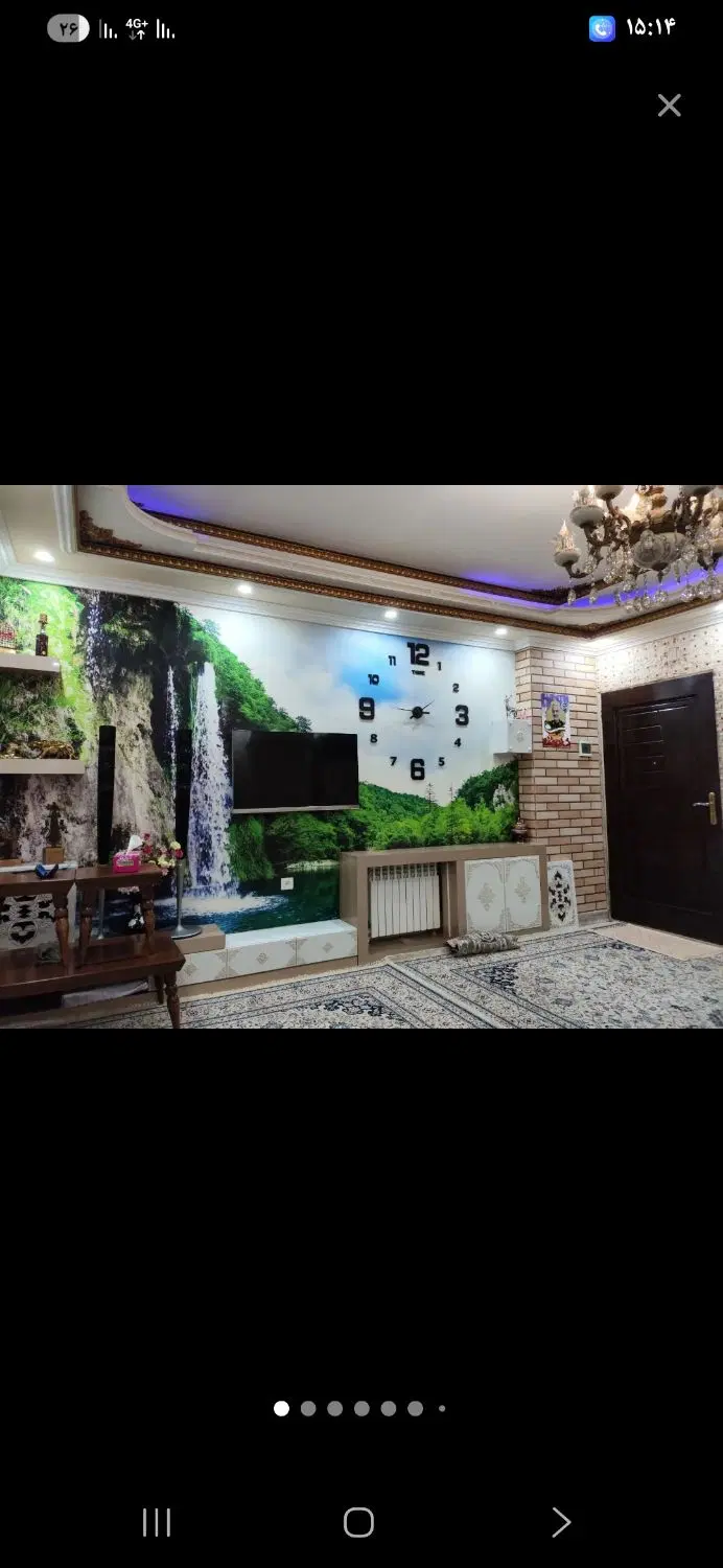 آپارتمان ۷۵متری دوخواب  شیک وتعمیزمحیط زیست جنوبی