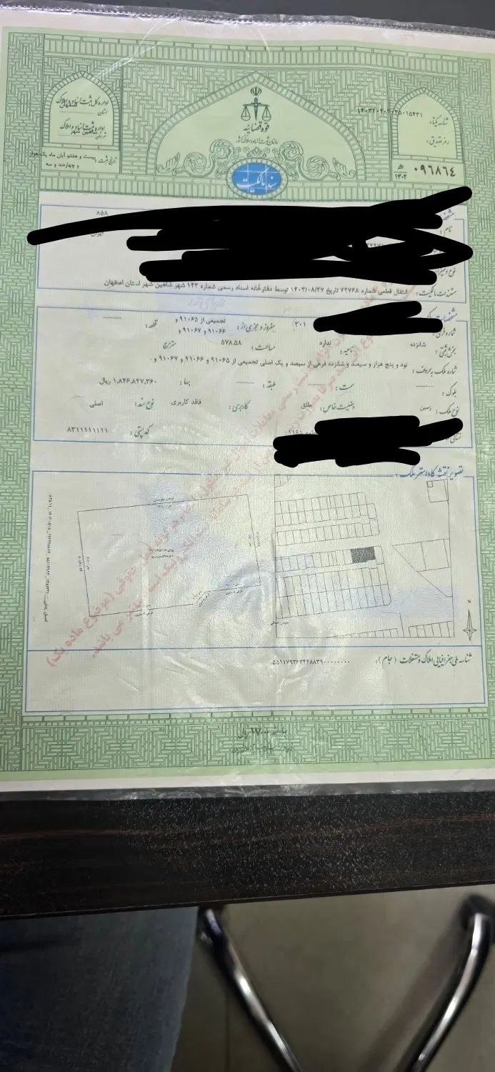 فروش زمین سند تک برگ