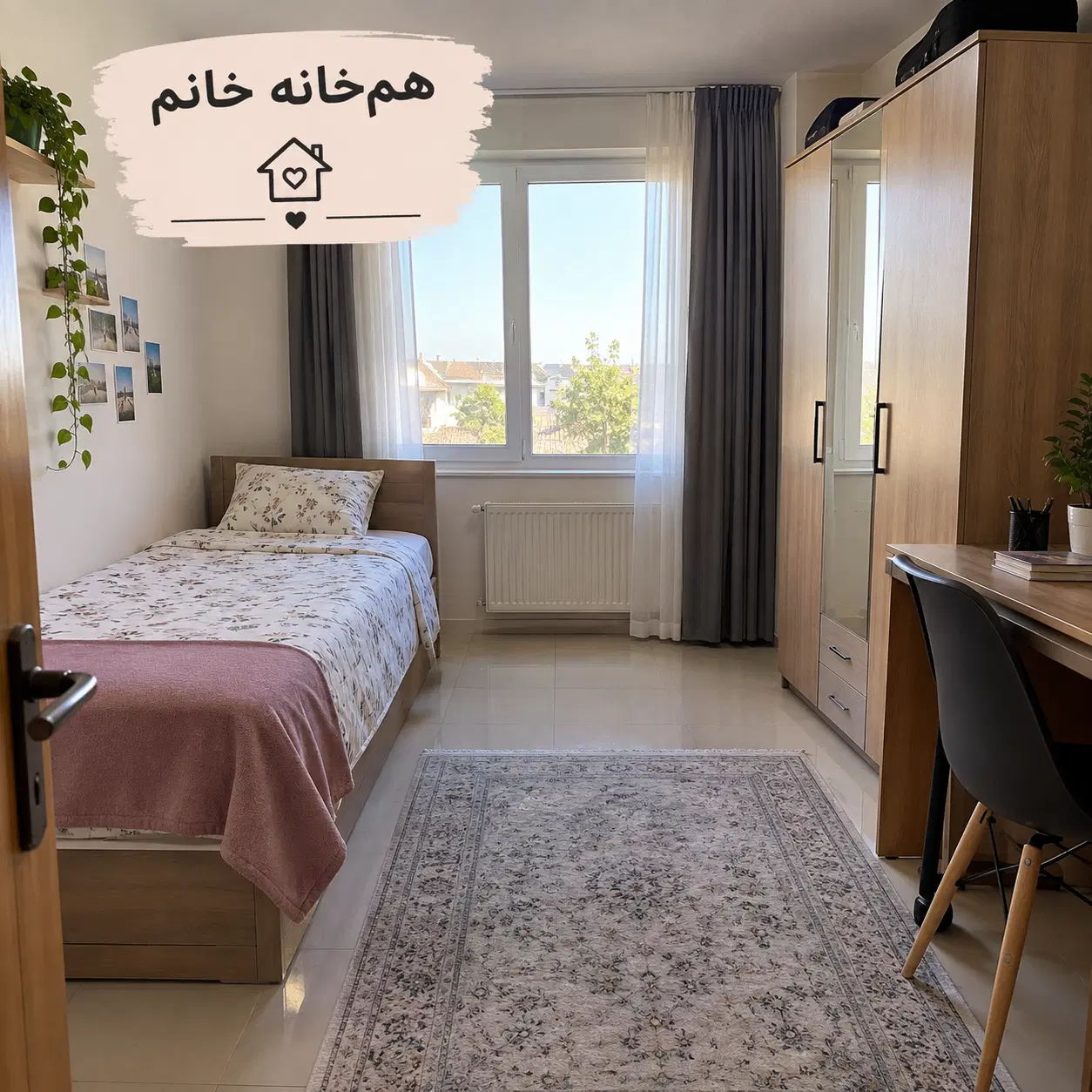 هم خانه خانم میپزیریم