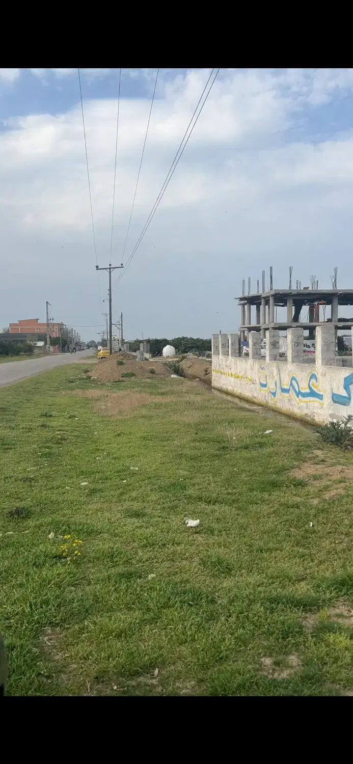 زمین در ساری ۲۳۱_۲۰جاده فرح آباد ۵ ک متری دریا