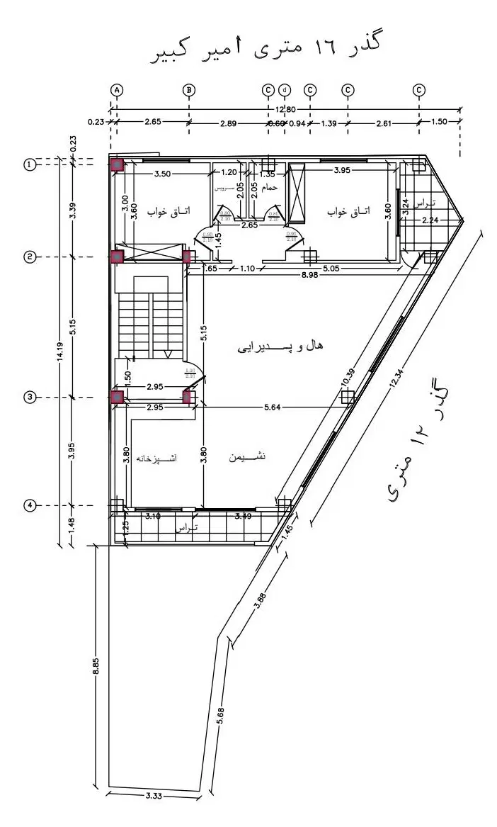 زمین 183 متری رستم آباد