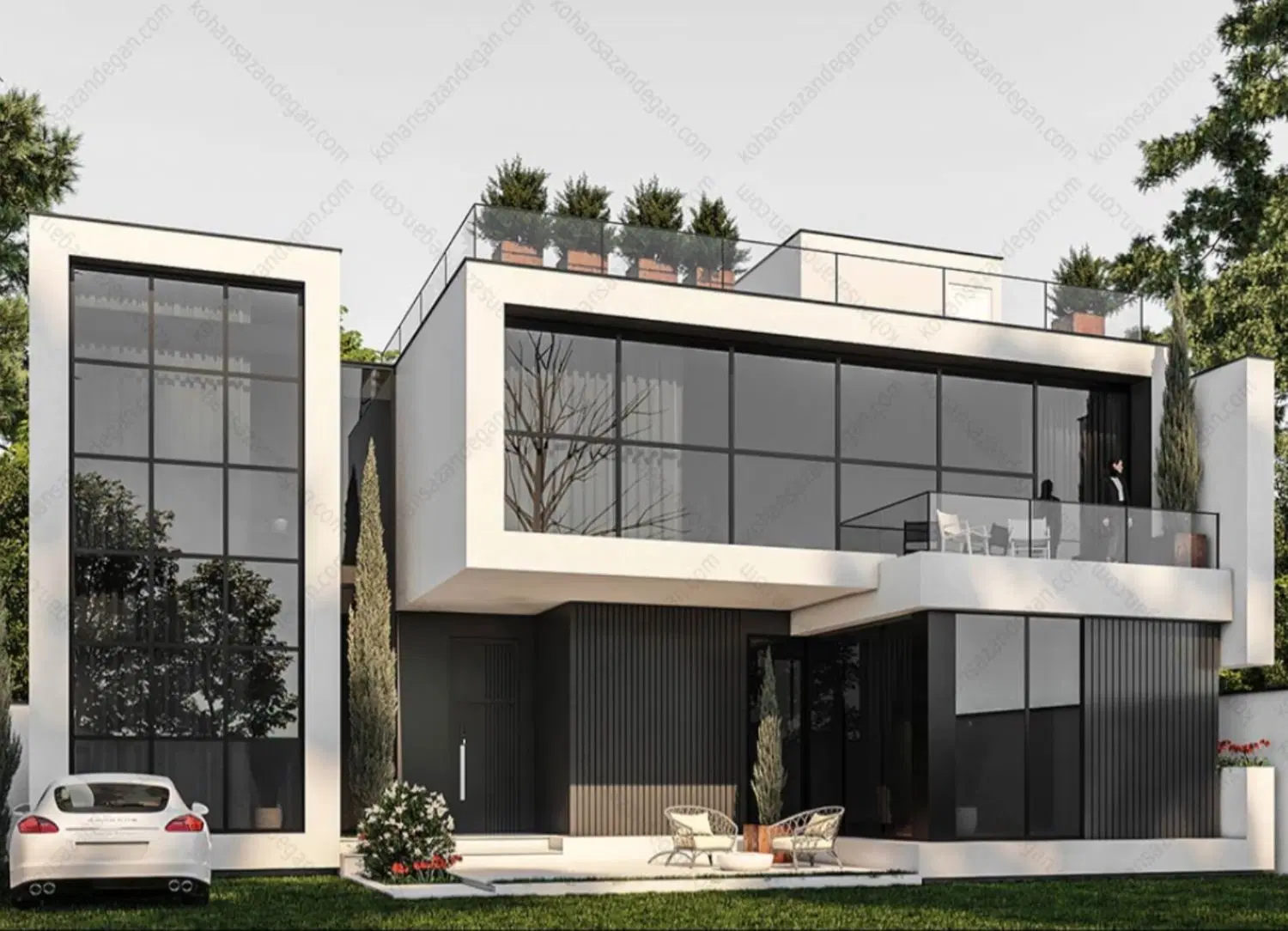 ویلامدرن ۱۷۰۰ متری کوهسار تاپ لوکیشن