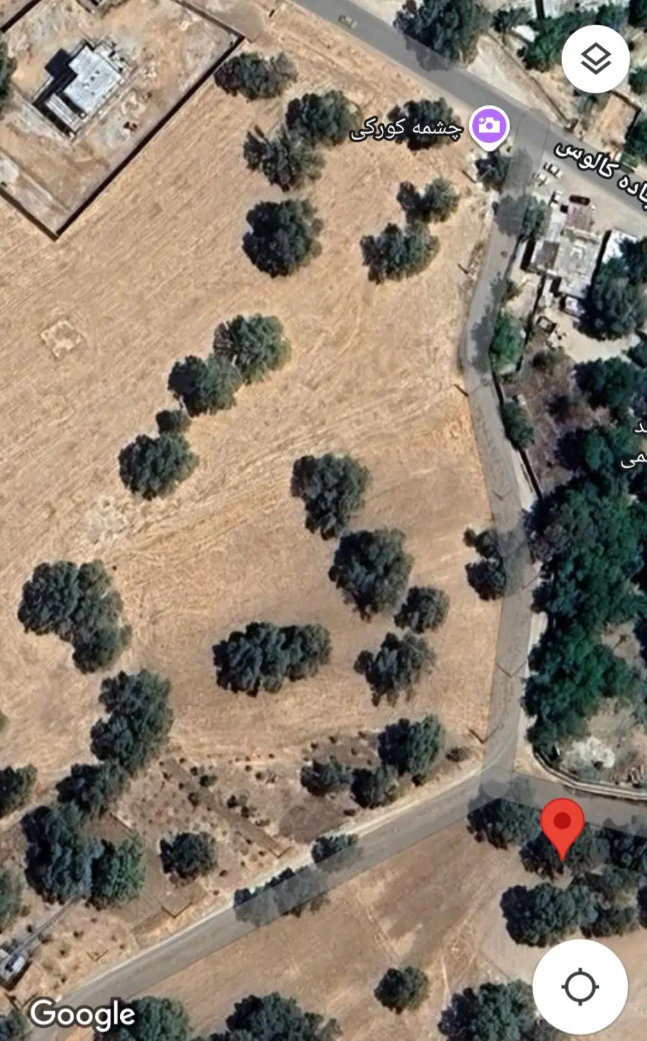 زمین کشاورزی- روستای امامزاده مختار. چشمه کورکی