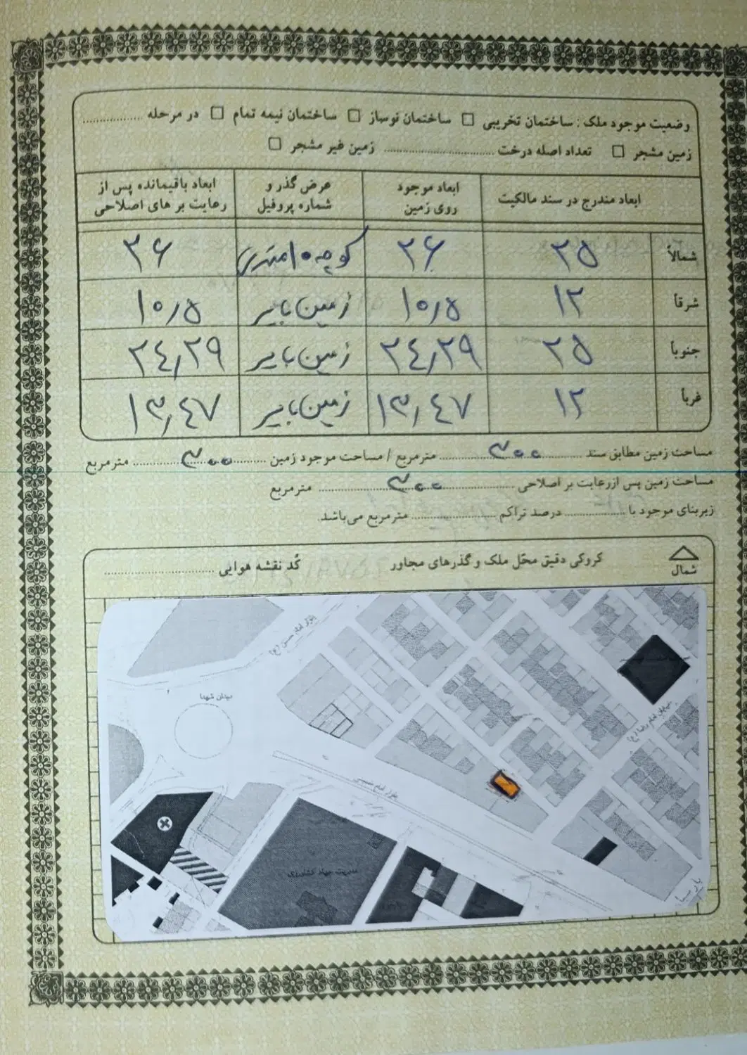 فروش زمین مسکونی