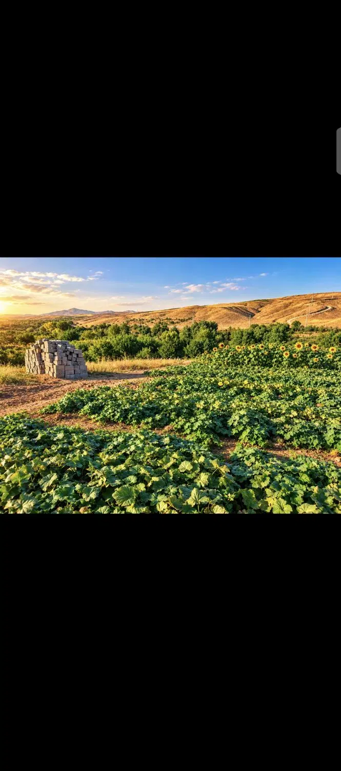 فروش زمین ۲ هکتاری بوغداکندی با جواز چاه