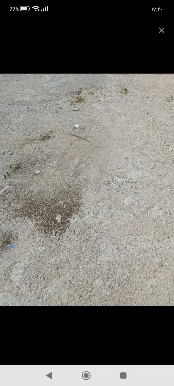 یک قطعه زمین روبروی پمپ بنزین چغادک