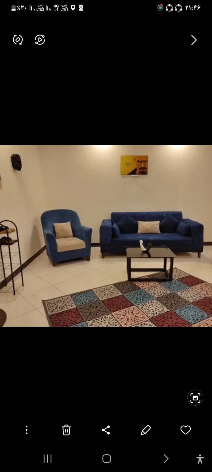 اجاره روزانه واحد مبله، تک خواب