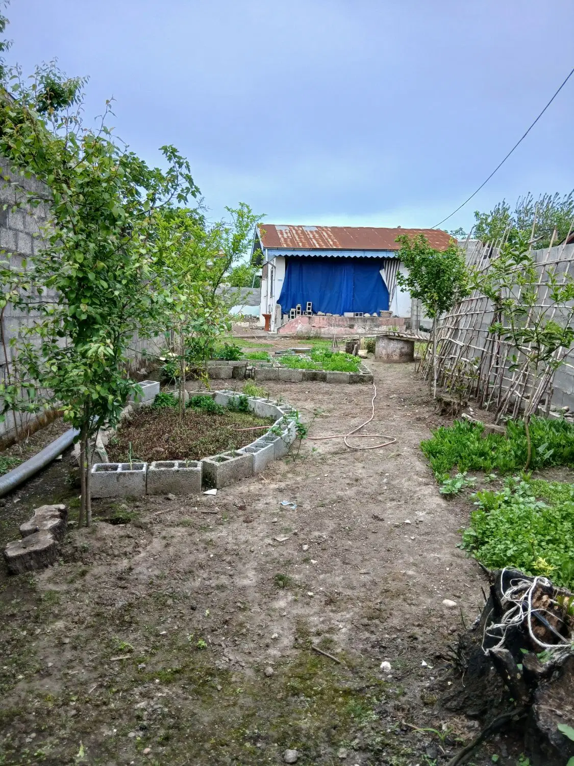 زمین با خانه کلنگی