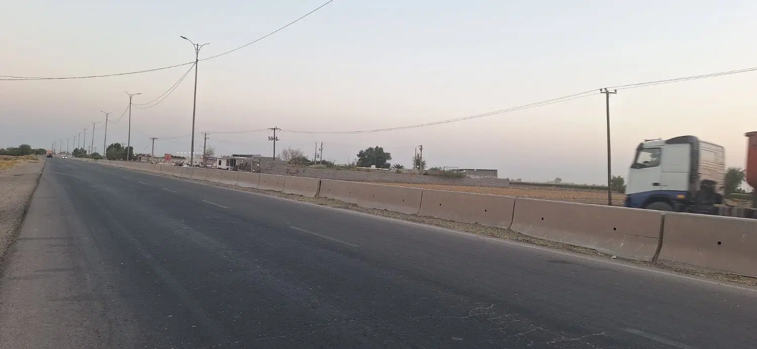 زمین ۲۵۰۰ متری سر سه راه دزفول شوشتر اهواز