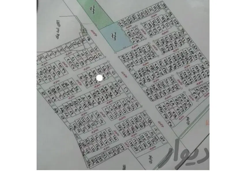 زمین شهرک بکتاش قطعه 186 با سند تک برگ 6 دانگ