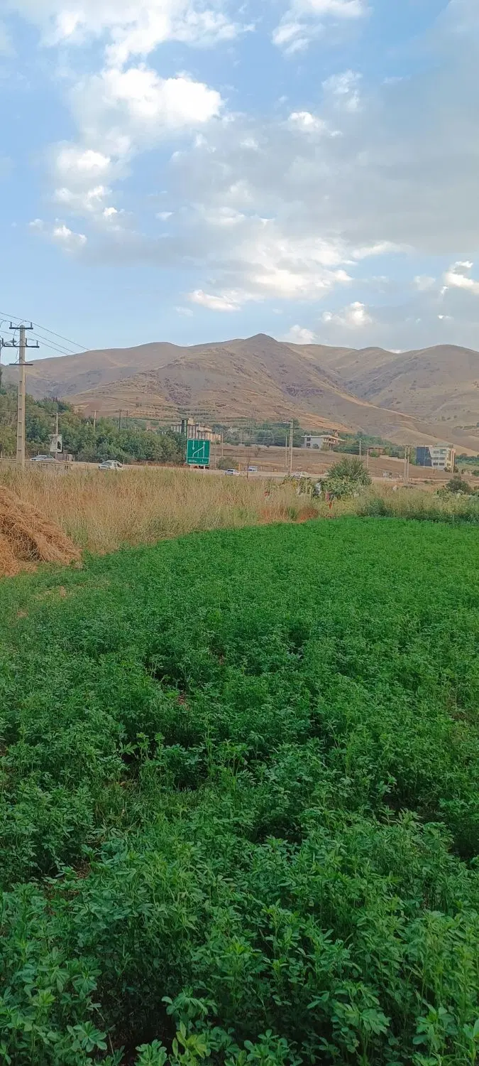 زمین واقع در نبش جاده پلیس راه کرمانشاه