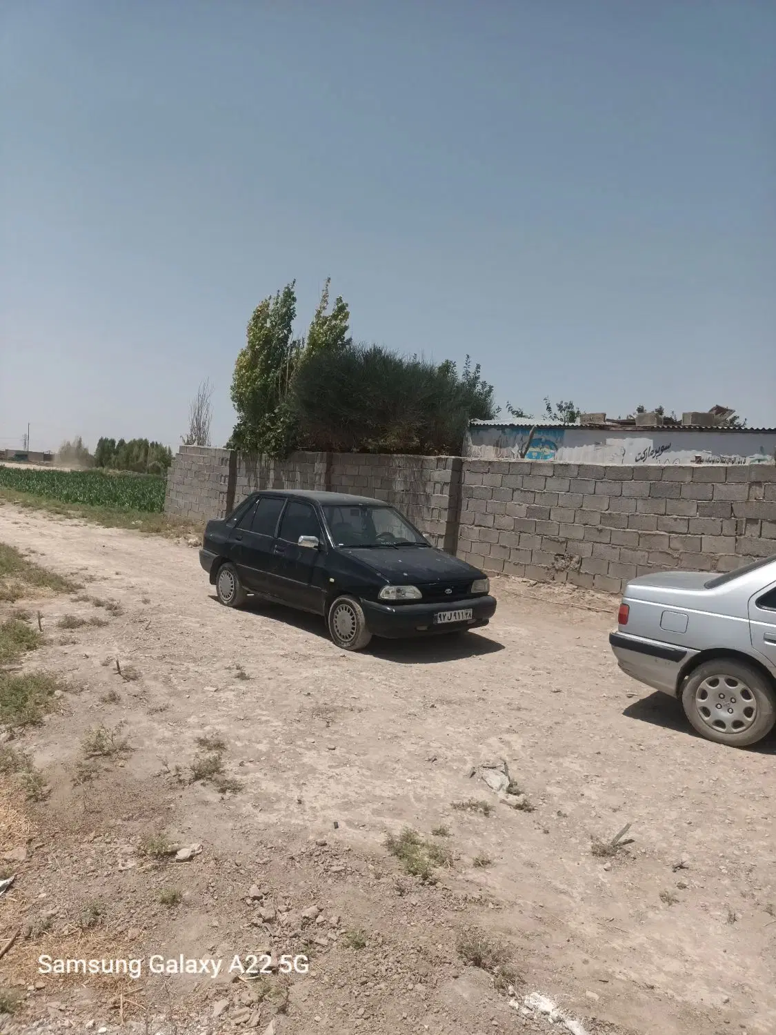 زمین باغ چهاردیواری