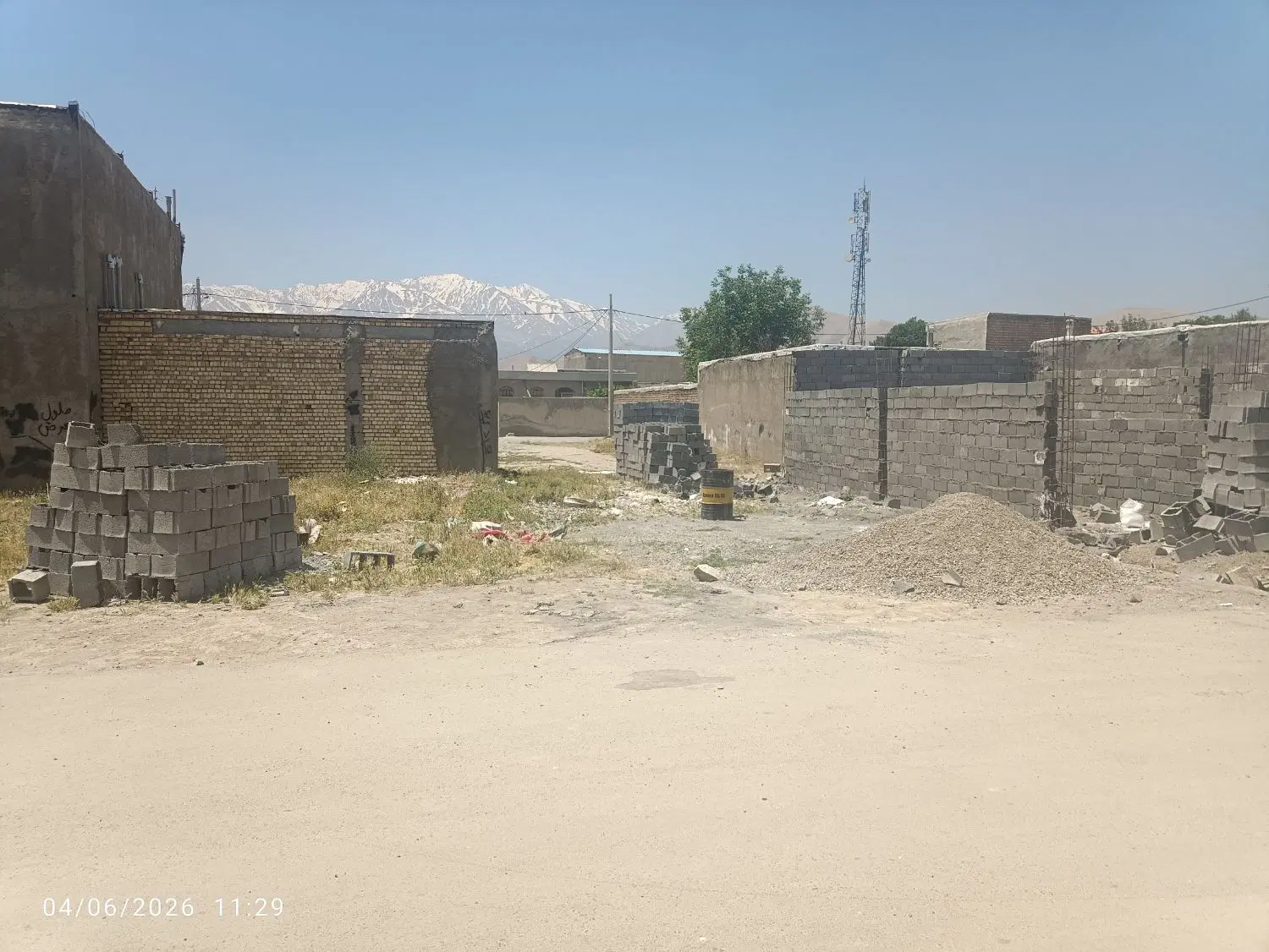 زمین ۱۲۰ متری فروشی،ازنا گرجی ،طبیعت۹