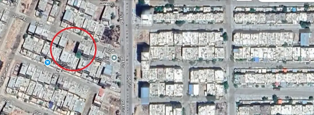 زمین 160 متری تکاور