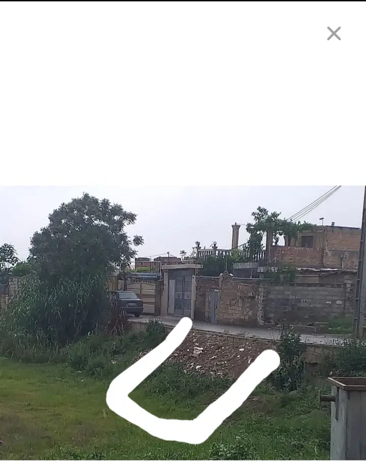 زمین با۲۱۰م نقدمابقی اقساط یکساله