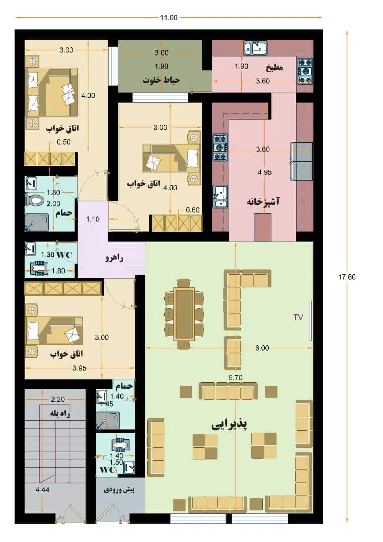 رهن منزل ویلایی 4خواب