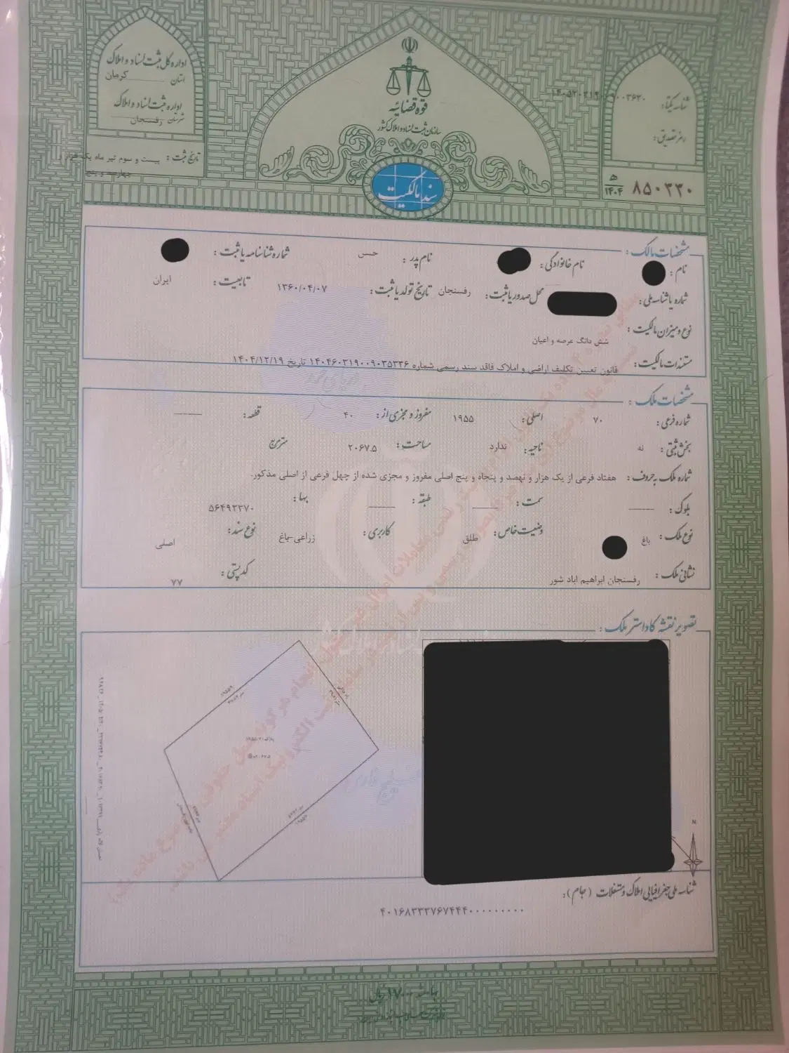 ۸۰ قصب ابراهیم آباد لب جاده نوق دو کله