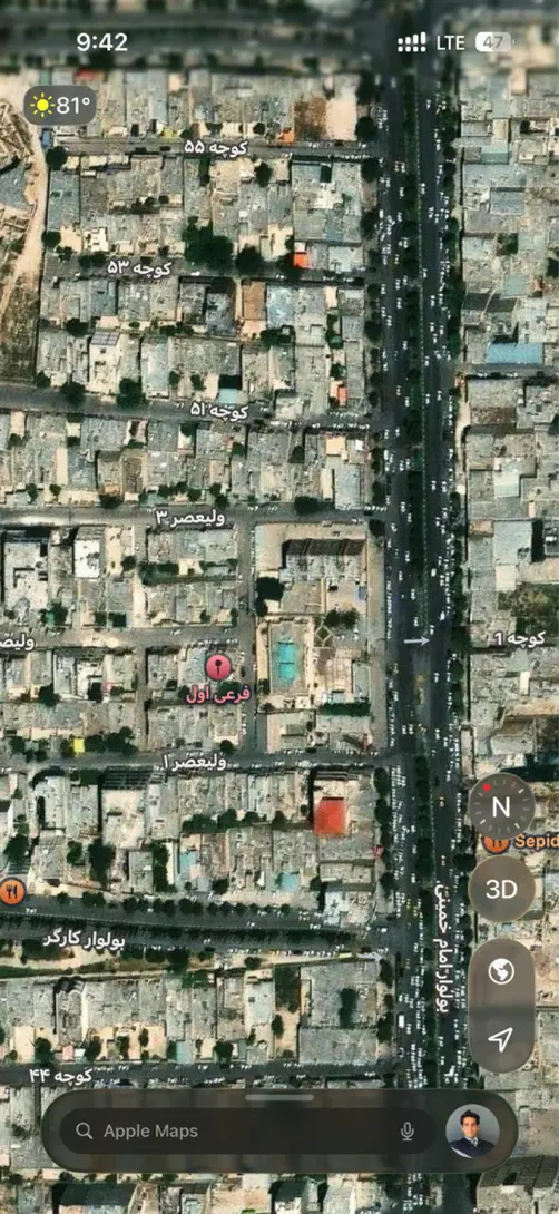 منزل ویلایی  ولیعصر دو سر نبش پشت کلانتری
