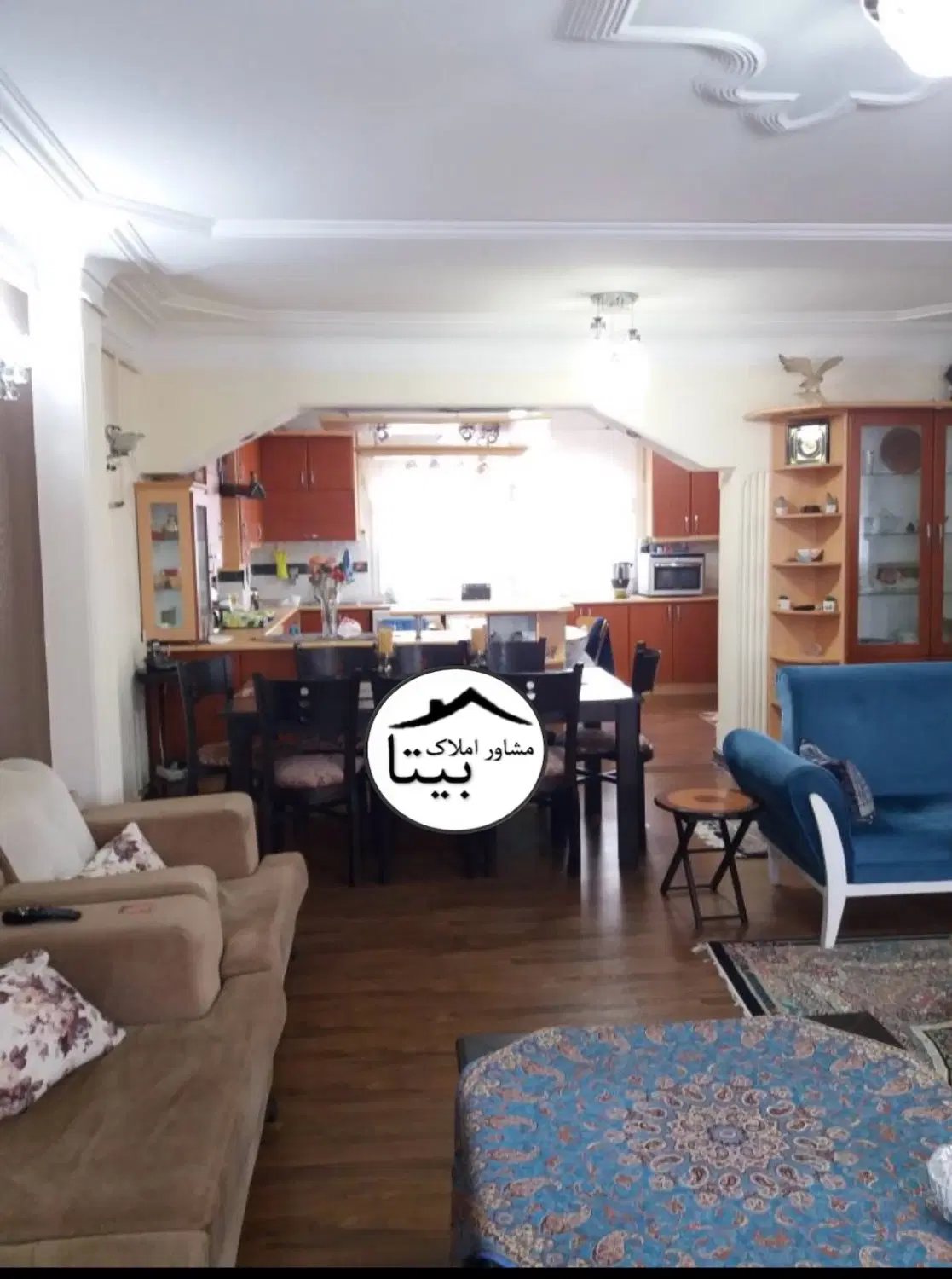 ۱۲۰ متری _ دوخواب_ سندتکبرگ_ پارکینگ دار_طبقه اول