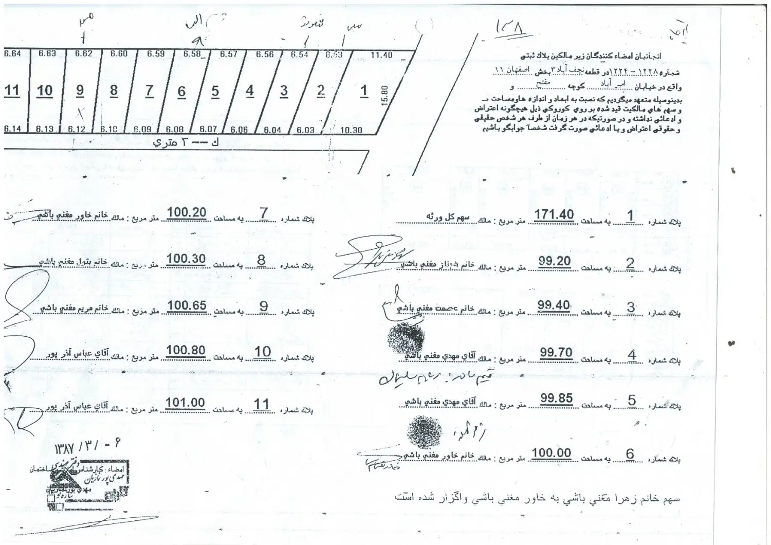زمین ارثی خیابان مفتح