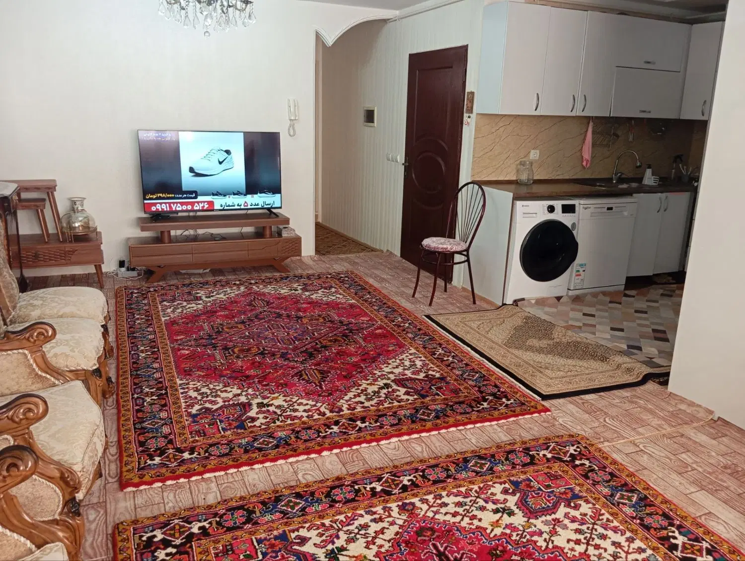 آپارتمان جنوبی 77 متری کوچه باغ