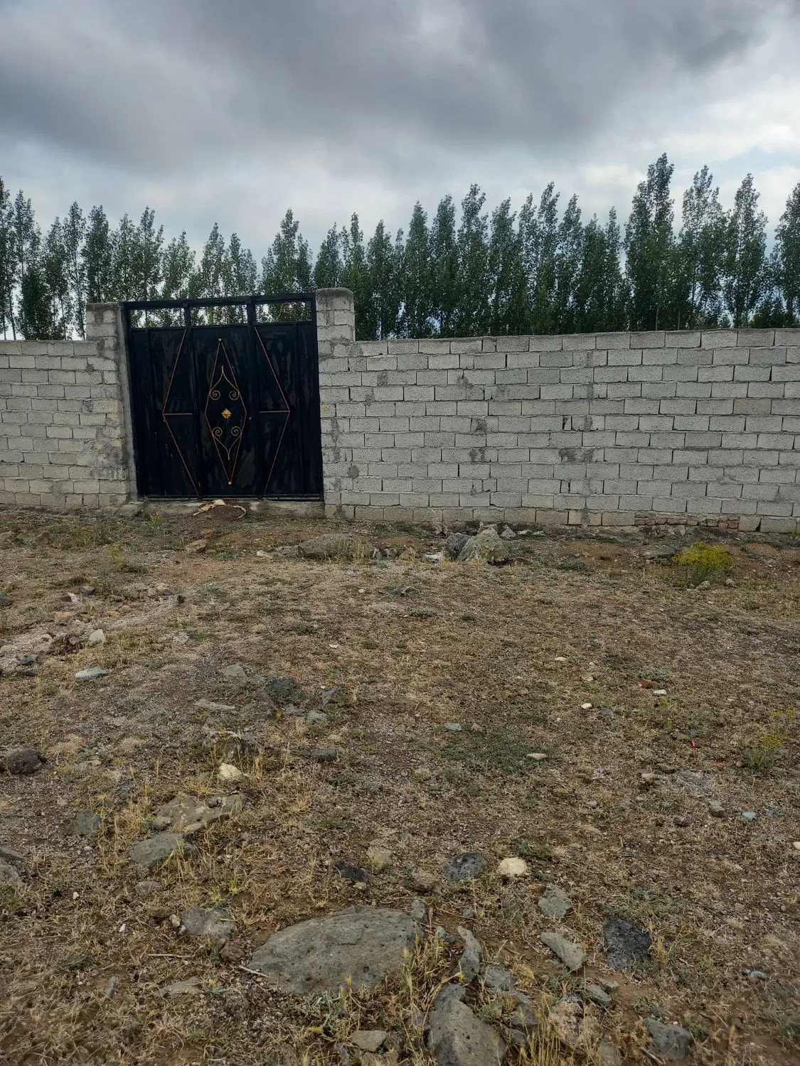 زمین در حسن باروق  دایور کشی شده با در پارکینگ