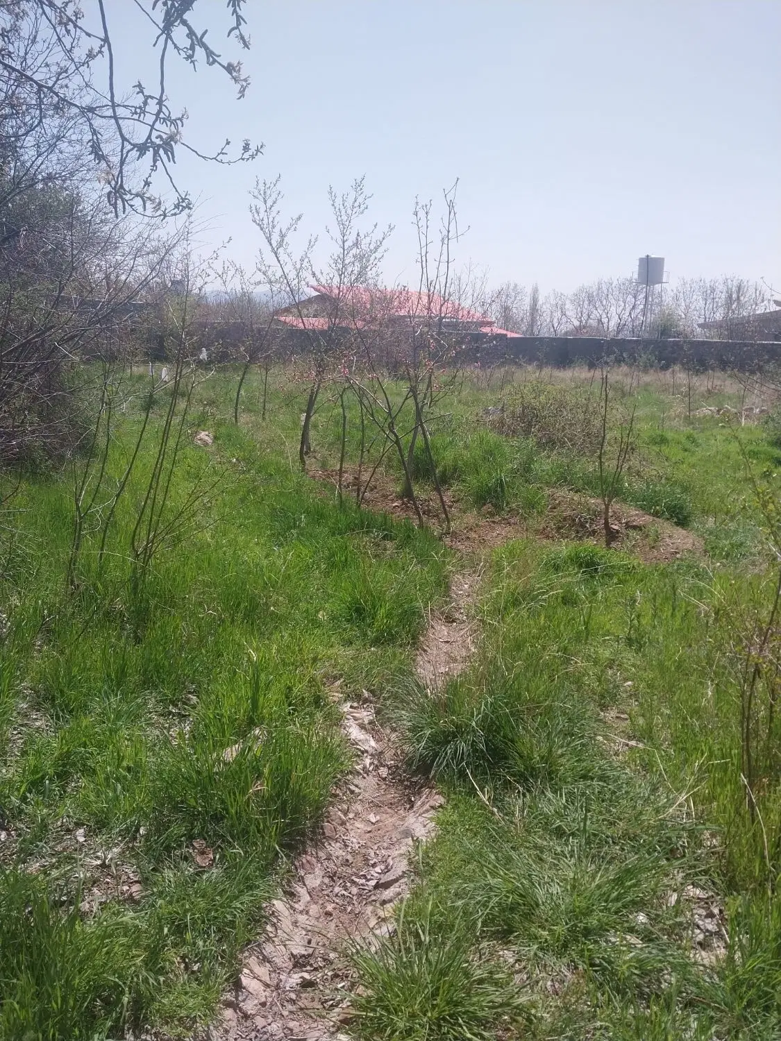 225متر فشند باغچه خوش آب و هوا آب برق گاز