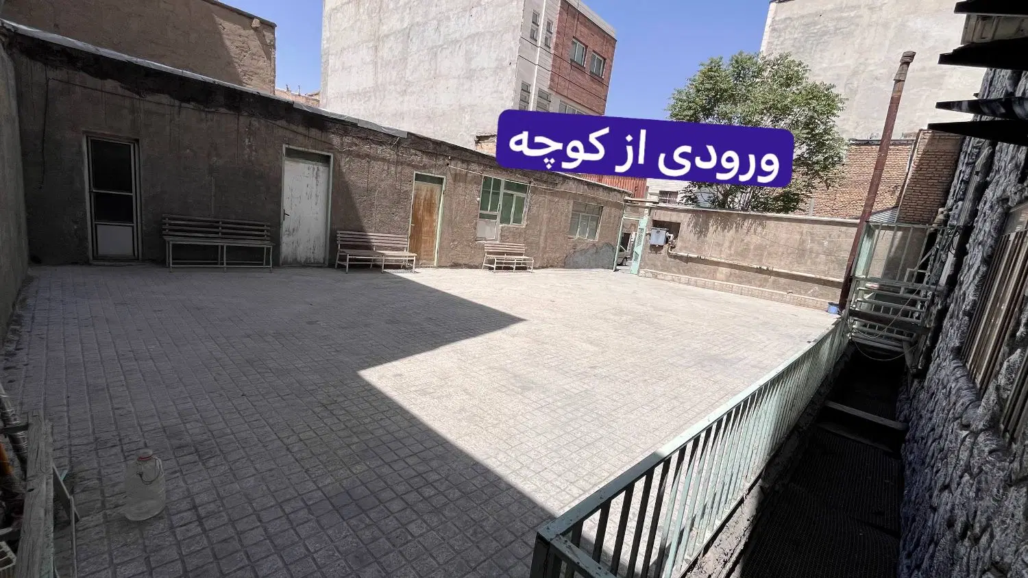 اجاره حیاط و واحد جهت کافه