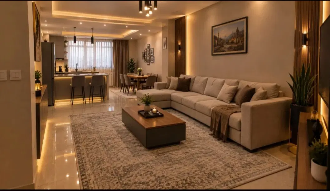 80متر ، دوخواب ، خوش نقشه و دلباز