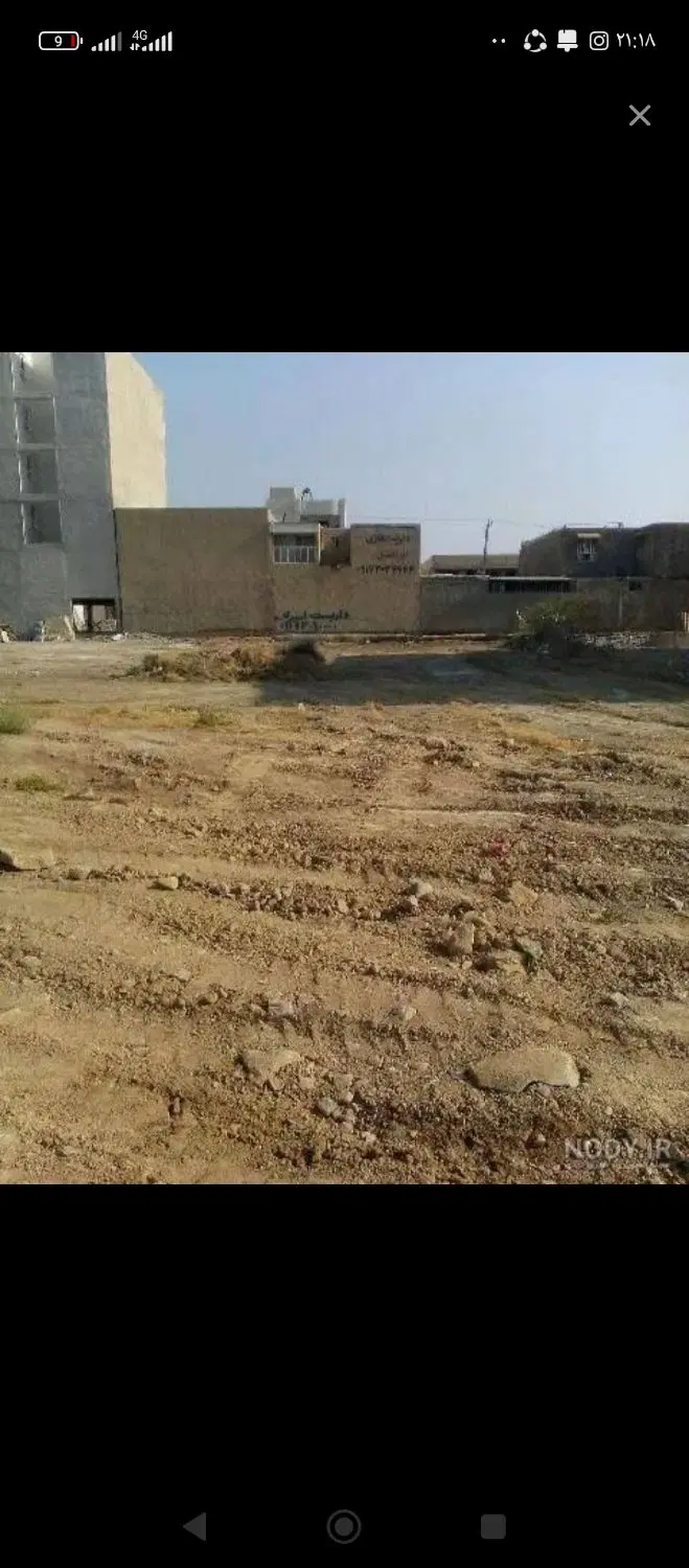 زمین 230متری ولی 100متر فروشی