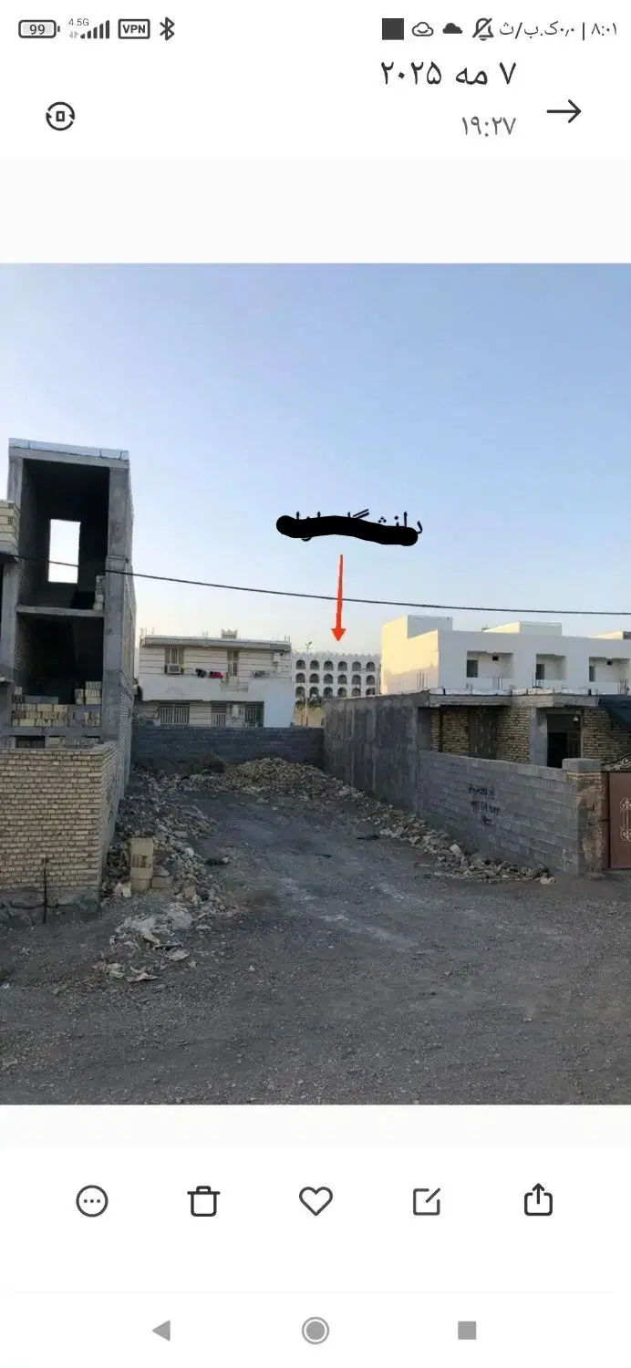 فروش زمین ۲۱۰ متری رودان جنب دانشگاه آزاد