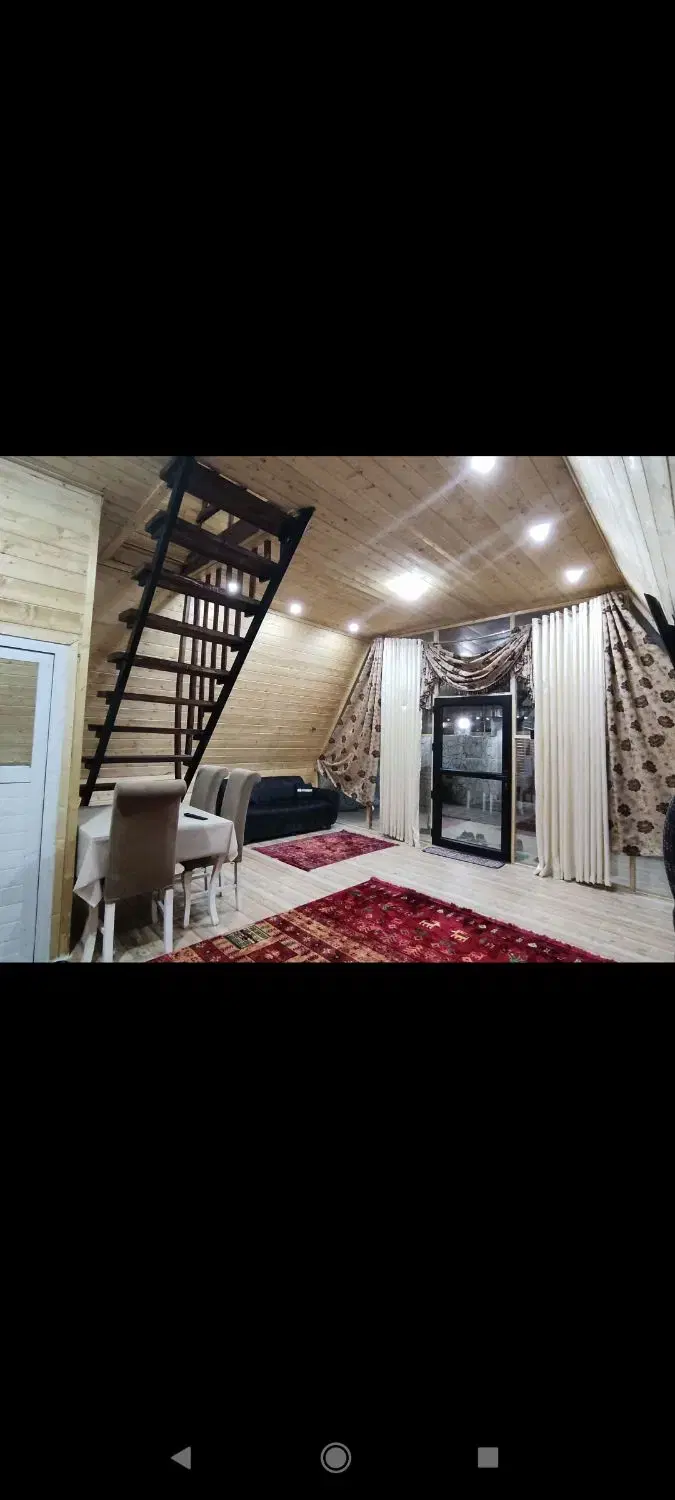 کلبه سویسی جکوزی دار چسبیده به شهر رشت باپارکینگ