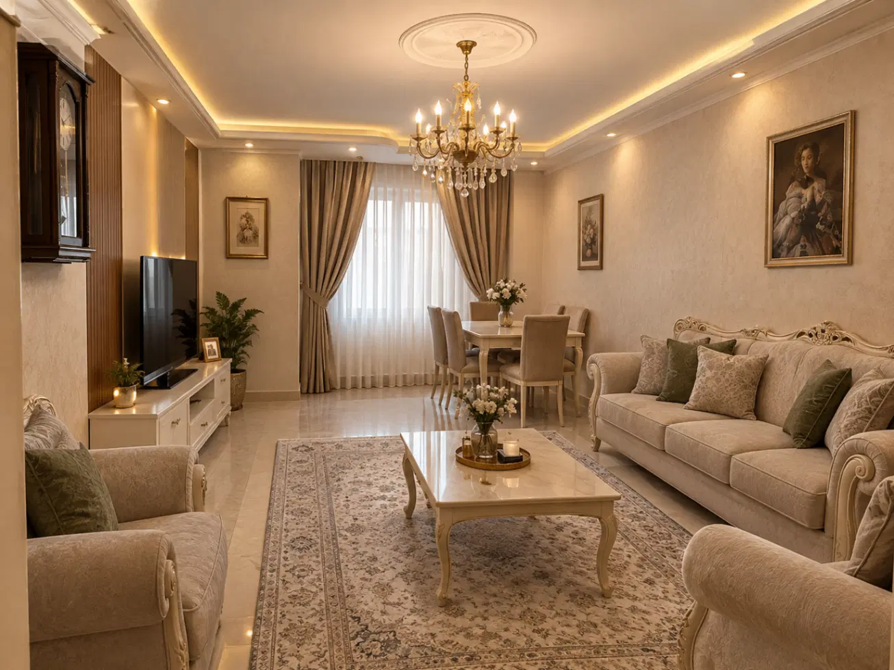۶۶ متر با امکانات دلباز