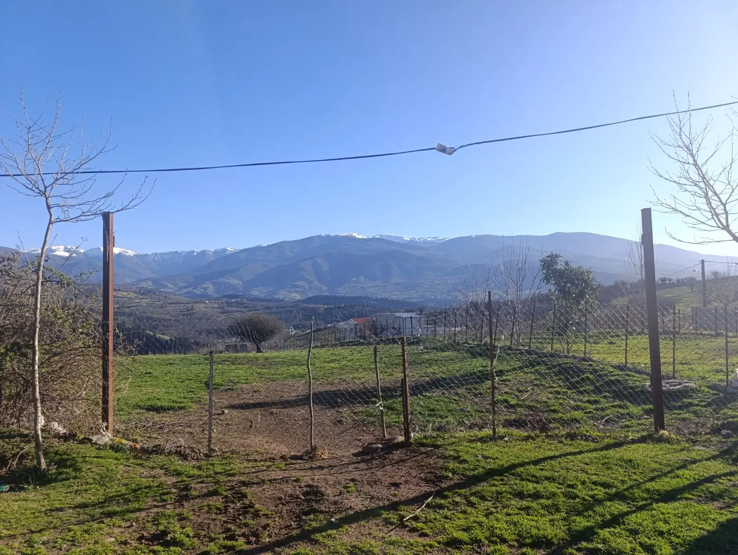 زمین باغی هزار متر روستای شیرکوه بر اصلی