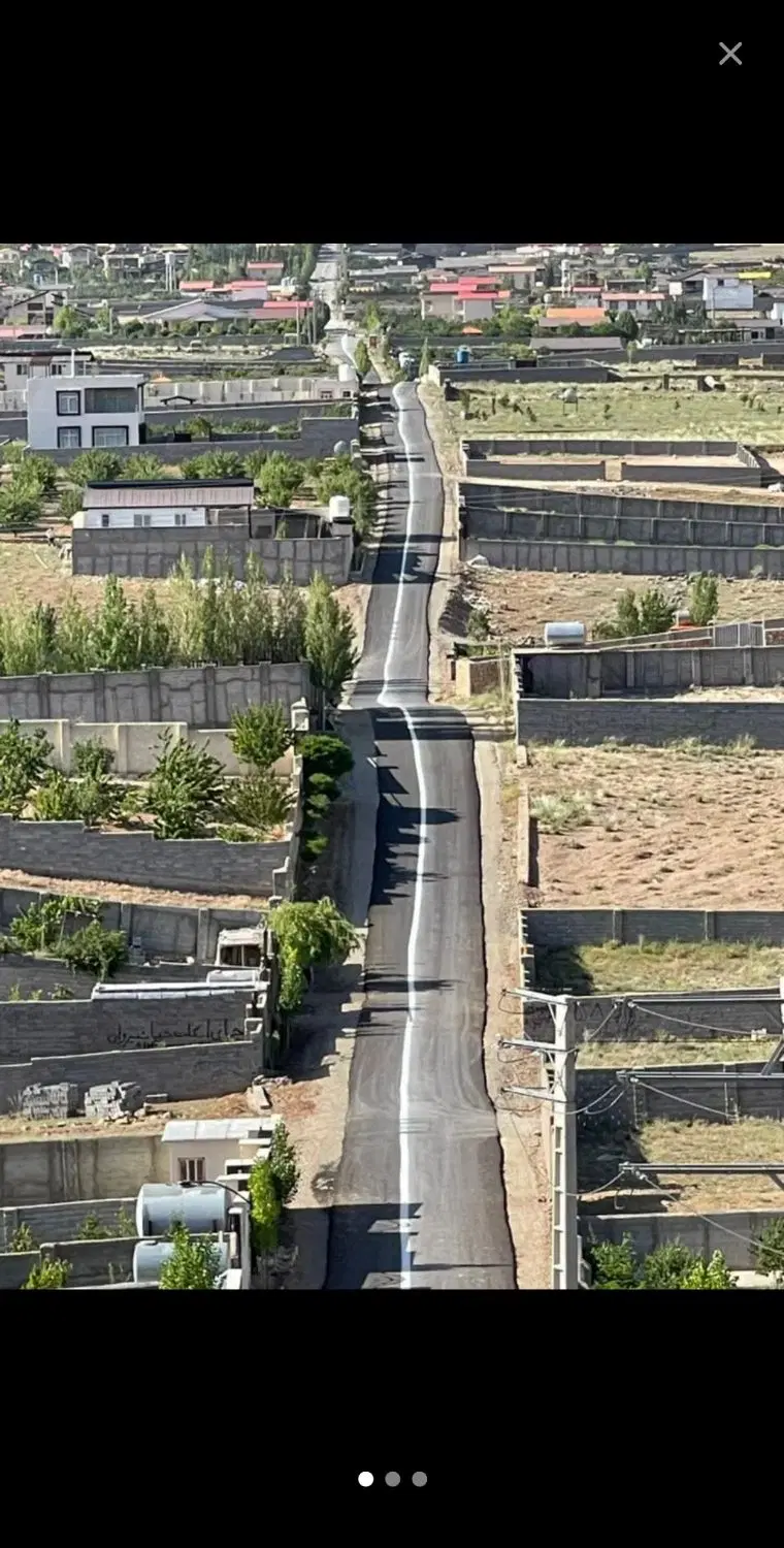 دو قطعه ۵۰۰ متر روستای زیبای سید آباد خیابان دهکده