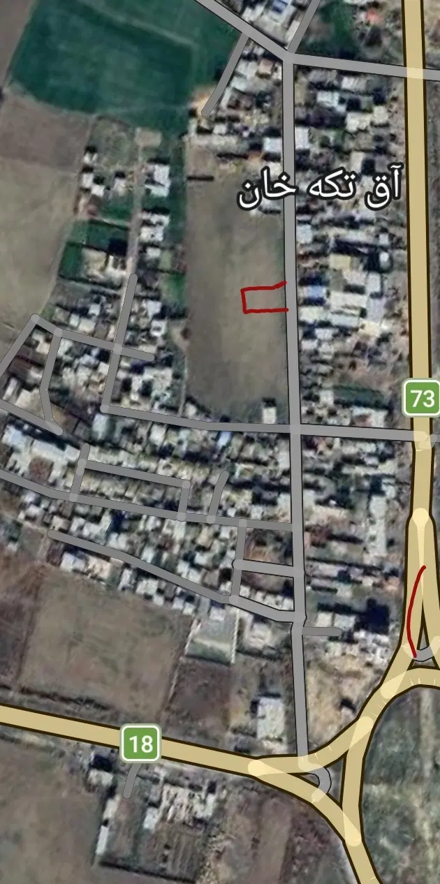 ۲۸۰ متر زمین فروشی اق تکه خان