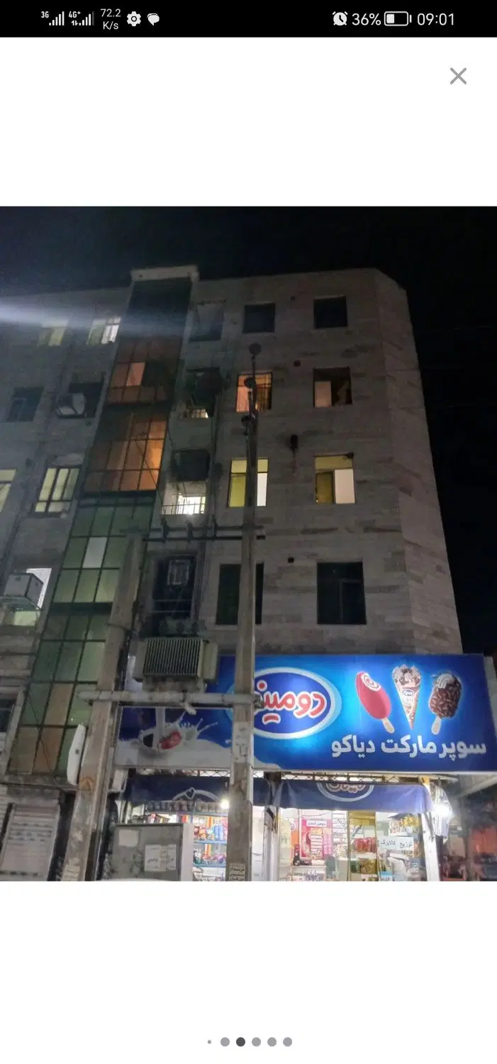 آپارتمان یک‌خوابه، دونبش، خوش‌نقشه،بسیار دلباز