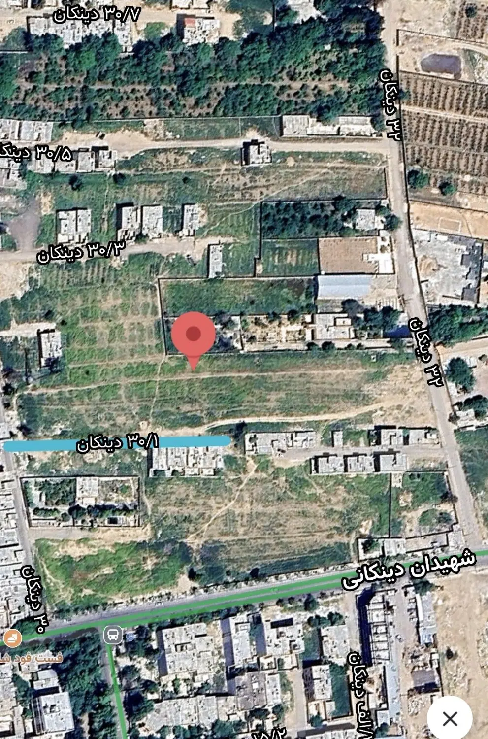 فروش زمین در دینکان بین ۳۰ و ۳۲