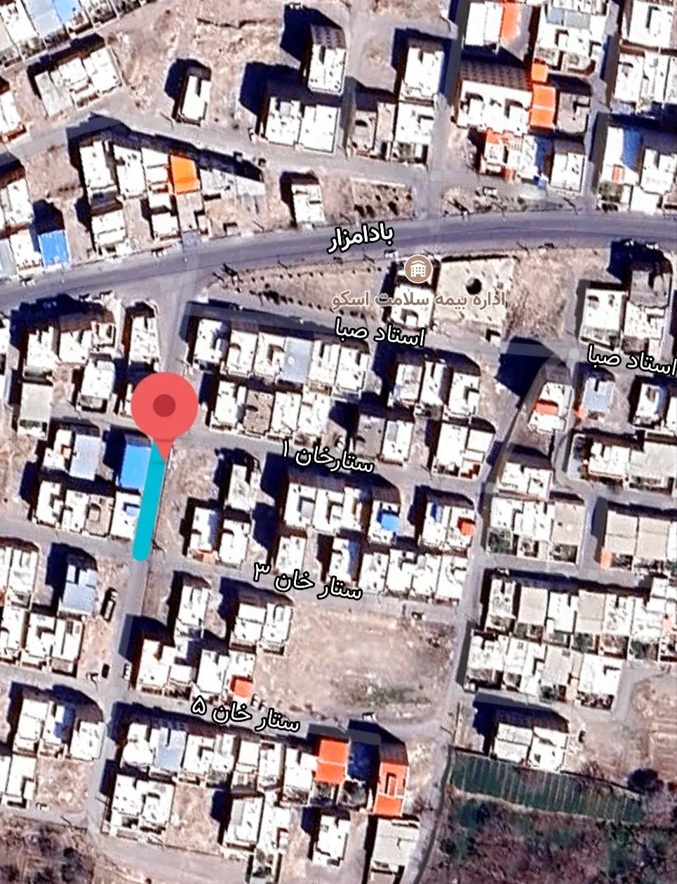 زمین مسکونی ۳۷۷ متر اسکو بادامزار