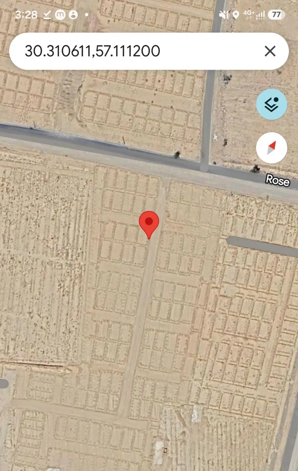 زمین خیابان رز