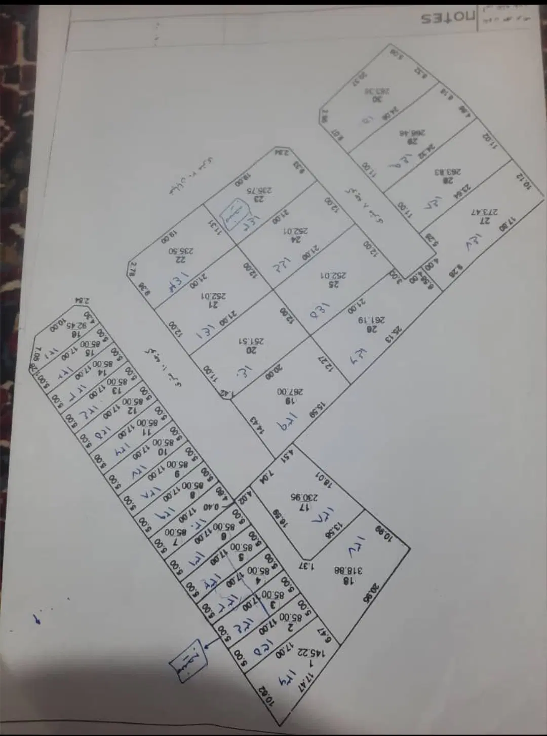 زمین به متراژ ۲۳۵متر بلوار پریشان ورودی بیمارستان