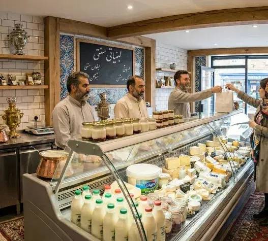 شراکت در لبنیات منظریه مغازه بغل مجتمع نان هست