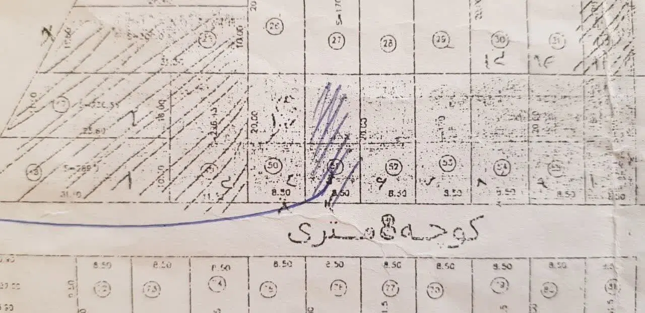 زمین باغ سیاهکار قواره ۵۲