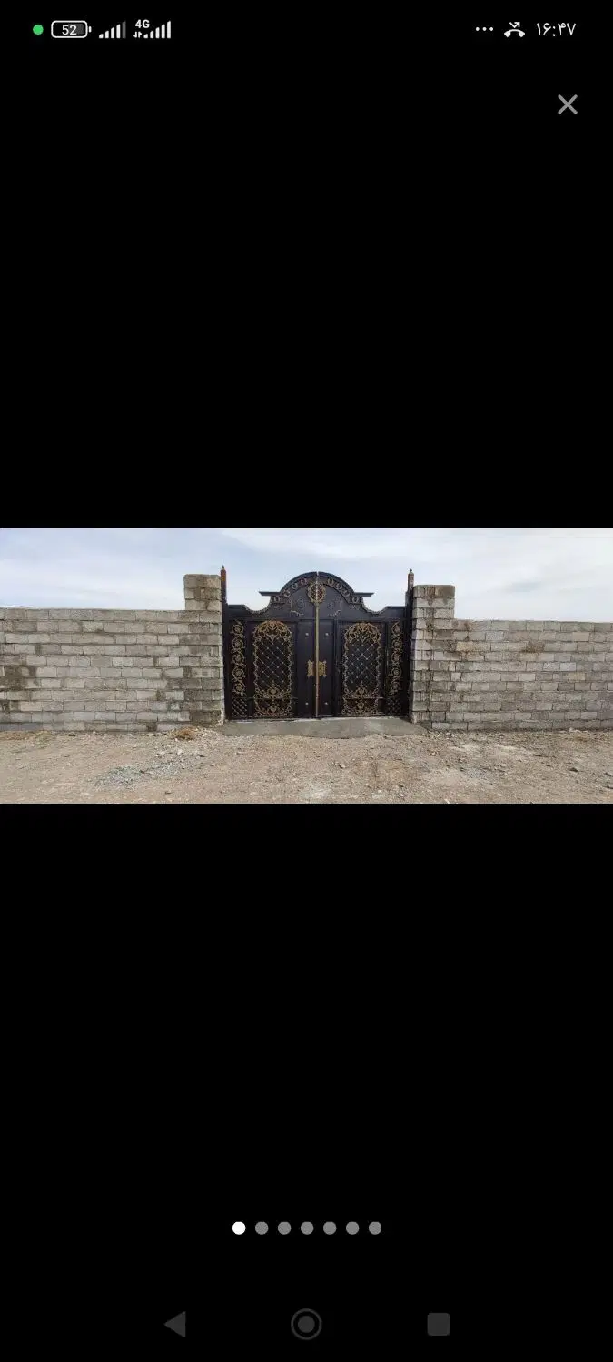 باغ حصار شده با درختان پنج‌ساله وحق اب