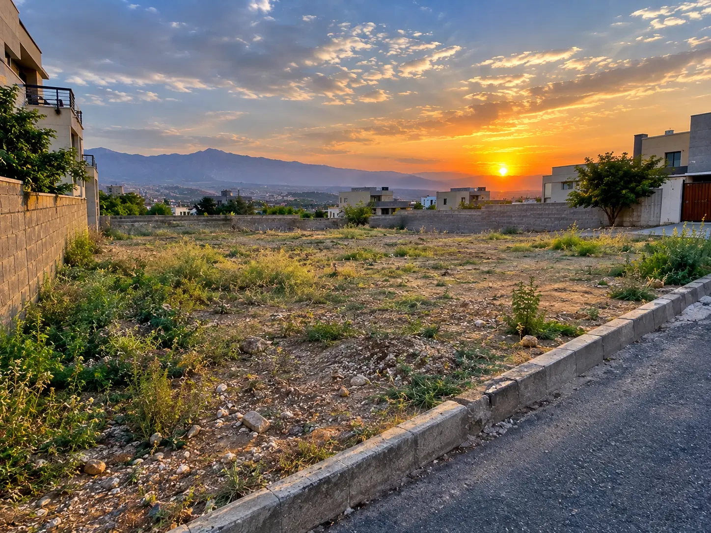 زمین ملکی ۲۲۴ متری عرض ۱۴ سند