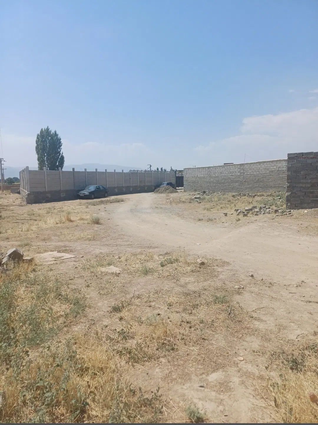 زمین در روستای برگشاد