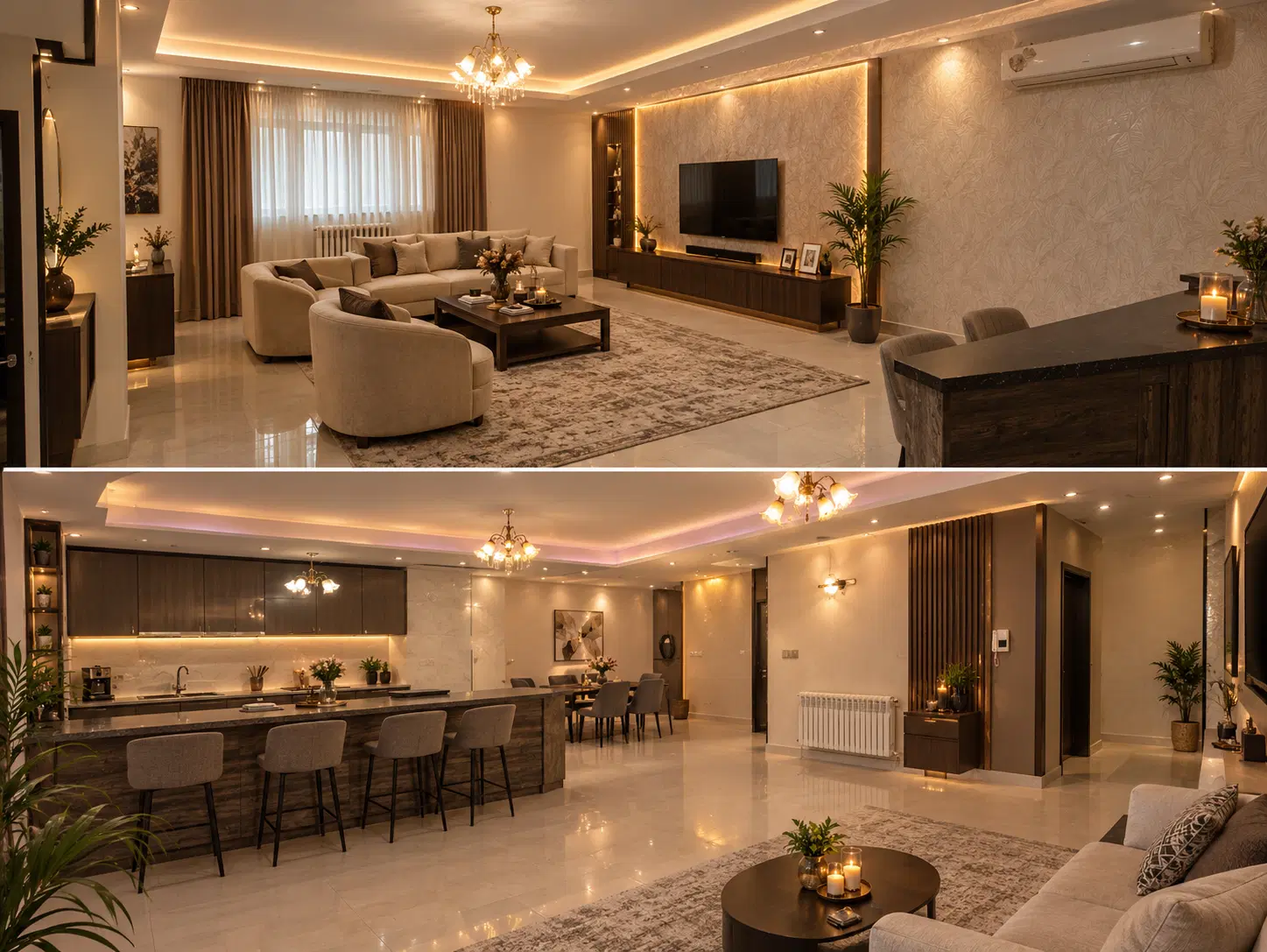 اپارتمان کم واحد ، فول امکانات ، ۱۲۵ متری